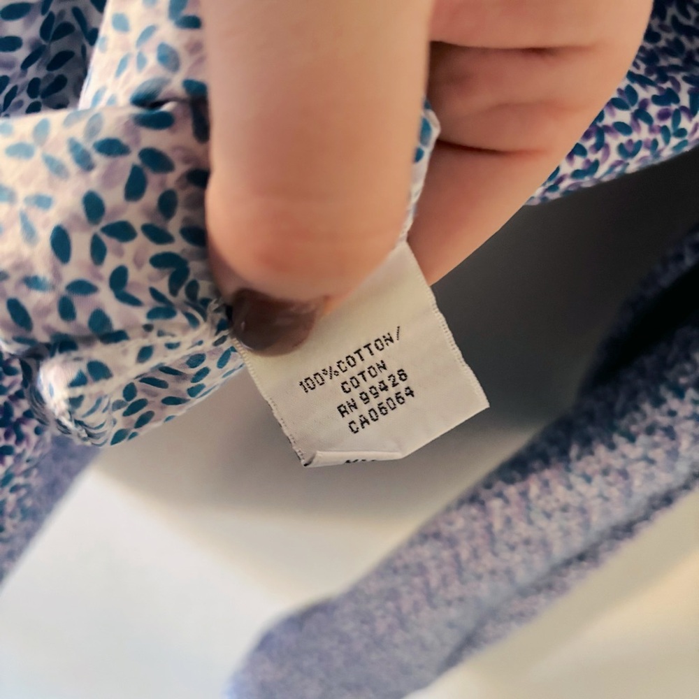 Bugatchi Men's‎ Button Down Blue Patterned Shirt … - image 7